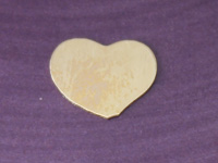 Gold Filled Heart Stamping Blank