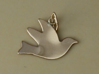 Gold Filled Dove Charm
