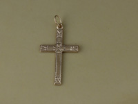 Gold Filled Design Cross Charm