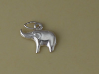 Silver Elephant Charm