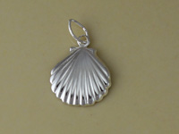 Silver Seashell Charm