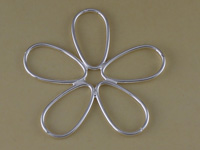 Large Cutout Flower Pendant
