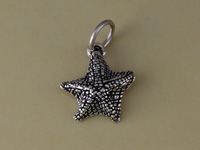 Silver Medium Starfish Charm
