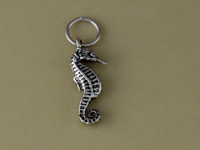 Silver Sea Horse Charm