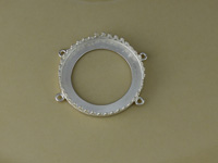 Silver Plated Round Disc Bezel