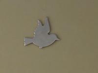 Silver Dove Stamping Blank
