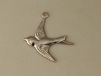 Gold Filled Sparrow Charm