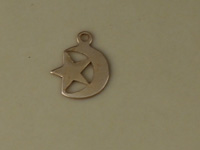 Gold Filled Moon and Star Charm