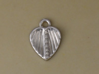 Silver Design Heart Charm