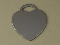 Nickel Silver Heart Blank