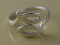 Fish Religious Adjustable Ring