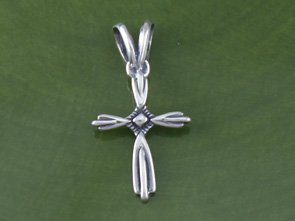 Small Antique Cross Charm