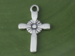 Small Sun Cross Charm