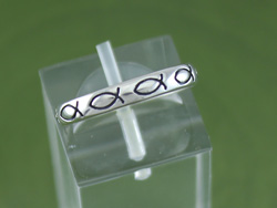 Religious Fish Band Ring
