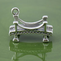 Silver 3D Bridge Charm