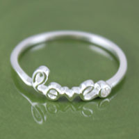 Sterling Silver Love Ring