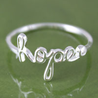 Sterling Silver Hope Ring