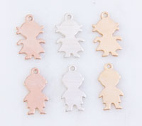 Gold Filled Girl Charm