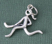 Sterling Silver Lacrosse Girl Player