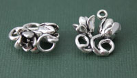 Silver Two Tulips Charm