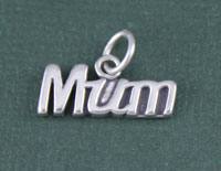 Sterling Silver Mum Charm