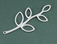 Sterling Silver Leaf Connector