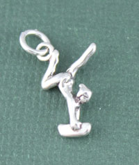 Gymnast on Balance Beam Charm