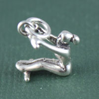 Gymnast on High/Low Bars Charm