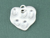 Thick Hammered Heart Stamping Blank