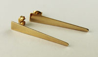 Gold Filled Spike Stud Earrings