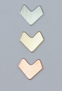 Tiny Chevron Disc Stamping Blank