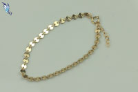 Gold Filled Round Disc Bracelet