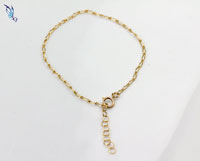 Gold Filled Oval Twist Link Bracelet