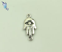 Sterling Silver Hamsa Link Charm