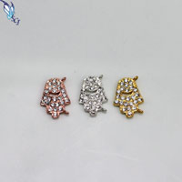Pave Crystal Hamsas Link Connector