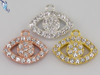 Evil Eye Pave Crystal Charm