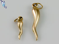 Gold Filled Italian Horn Charm