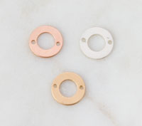 Gold Filled Round Link Connector