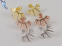 Spike Ear Jacket Stud Earrings