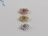 Crystal Evil Eye Y Lariat Link Connector