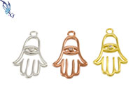 Wired Hamsa with Evil Eye Charm