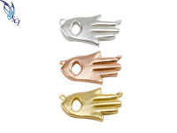 Hamsa with Evil Eye Link Connector