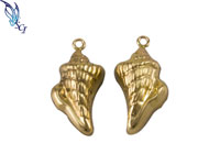 Gold Filled Conch Shell Charm