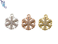 Snowflake CZ Charm