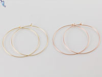 Plain Wire Hoop Earrings