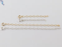 Extension Chain, sterling silver, gold filled, 2 inch, 4 inch