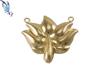 Gold Filled Lotus Flower Link Connector