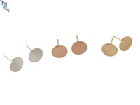 8mm Circle Earrings, sterling silver, gold filled, rose gold filled