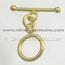 Plain Round Vermeil Toggle