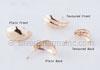 Curved Teardrop Stud Earrings